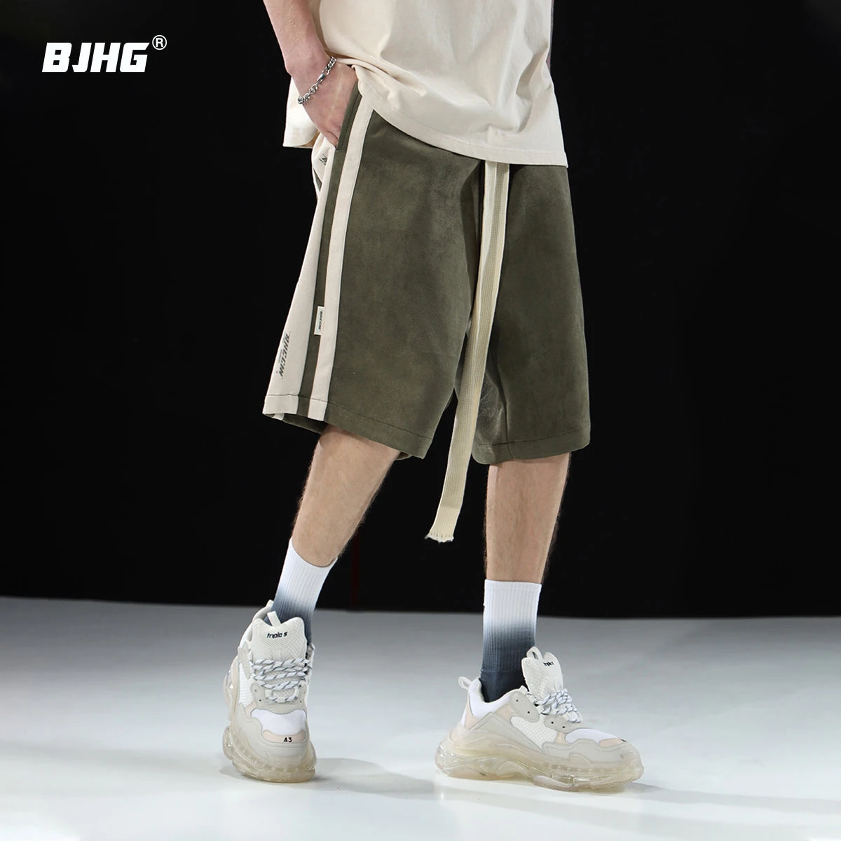 BJHG Velour Wideleg Lounge Shorts(Bjhg Velour Wideleg Lounge Shorts) 5 BJHG Velour Wideleg Lounge Shorts(Bjhg Velour Wideleg Lounge Shorts) - Image 3