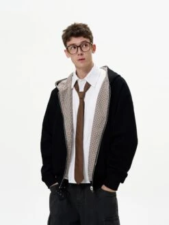 MADWITCH Reversible Plaid Zip Hoodie(Madwitch Reversible Plaid Zip Hoodie)