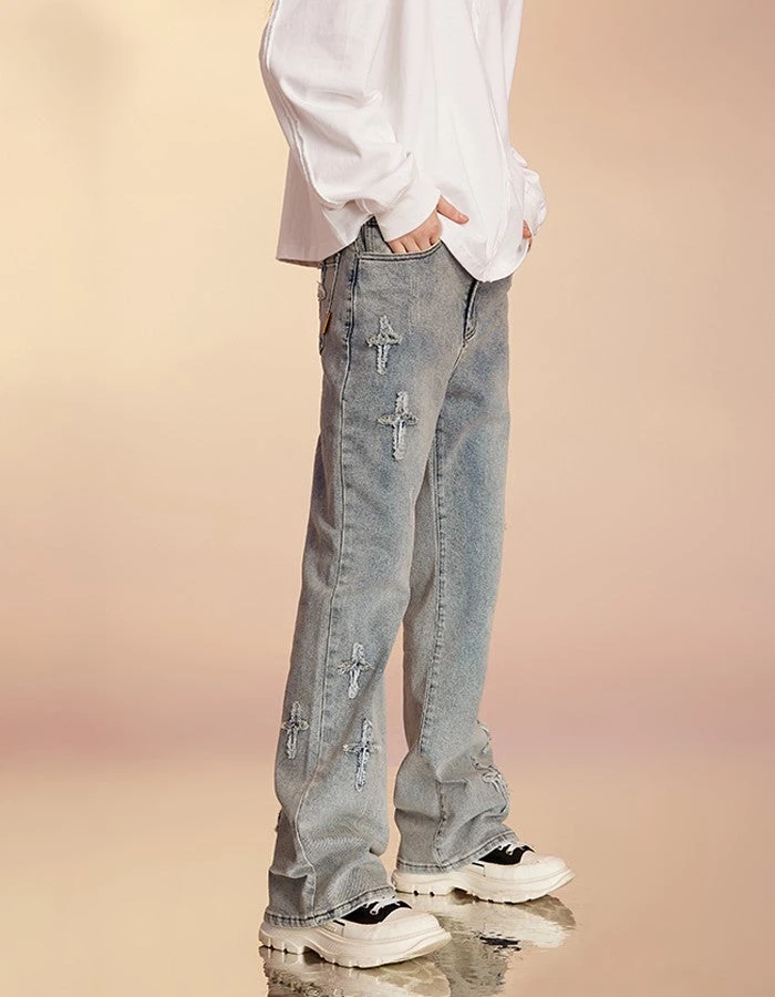 ICONSLAB Textured Spike Denim Jeans(Iconslab Textured Spike Denim Jeans) 14 ICONSLAB Textured Spike Denim Jeans(Iconslab Textured Spike Denim Jeans) - Image 12