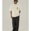 EMPTY REFERENCE Off-White Button-Up Shirt(Empty Reference Off White Button Up Shirt)