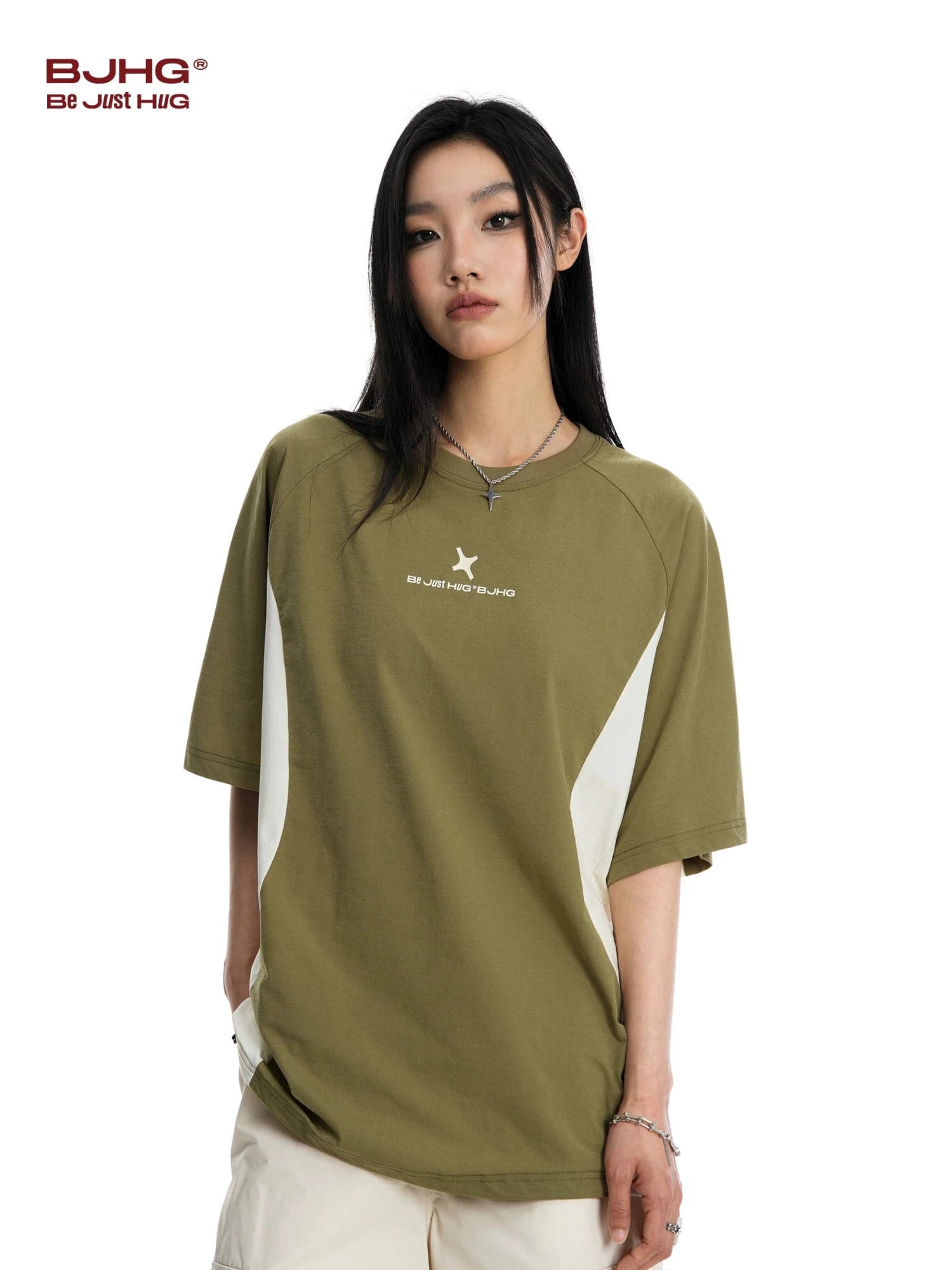 BJHG Curve Contrast Tee(Bjhg Curve Contrast Tee) 7 BJHG Curve Contrast Tee(Bjhg Curve Contrast Tee) - Image 5