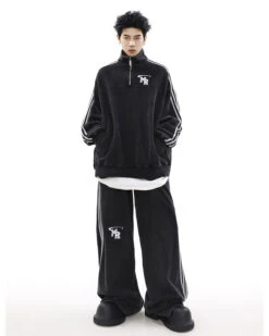 MRNEARLY Wide Leg Track Pants(Mrnearly Wide Leg Track Pants) -Youth Urban Wear O1CN01XMuy1y1VQpeGbqIYs 2434502648