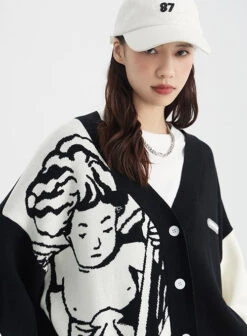 ICONSLAB "Singing Angel" Cardigan(Iconslab Singing Angel Cardigan) -Youth Urban Wear O1CN01YRjva61fQ37bZY33n 2209662684000