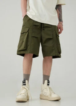 BJHG Pleated Drawstring Cargo Shorts(Bjhg Pleated Drawstring Cargo Shorts) -Youth Urban Wear O1CN01YTbvtw23OijLrTeuK 2207073767246