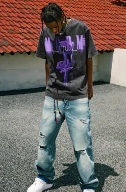 MEDM Vintage Washed "Sword & Rose" Tee(Medm Vintage Washed Sword Rose Tee) -Youth Urban Wear O1CN01Yzyhx923XseWK0lDn 732787266