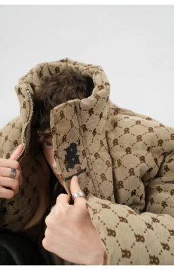 BJHG Monogram Print Puffer Jacket(Bjhg Monogram Print Puffer Jacket) -Youth Urban Wear O1CN01ZCd6HQ23Oig0zfwpP 2207073767246