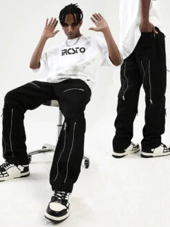 NOSAW Parallel Zip Jeans(Nosaw Parallel Zip Jeans) -Youth Urban Wear O1CN01ZNQsRZ1EK6BuL9Wmi 265910332