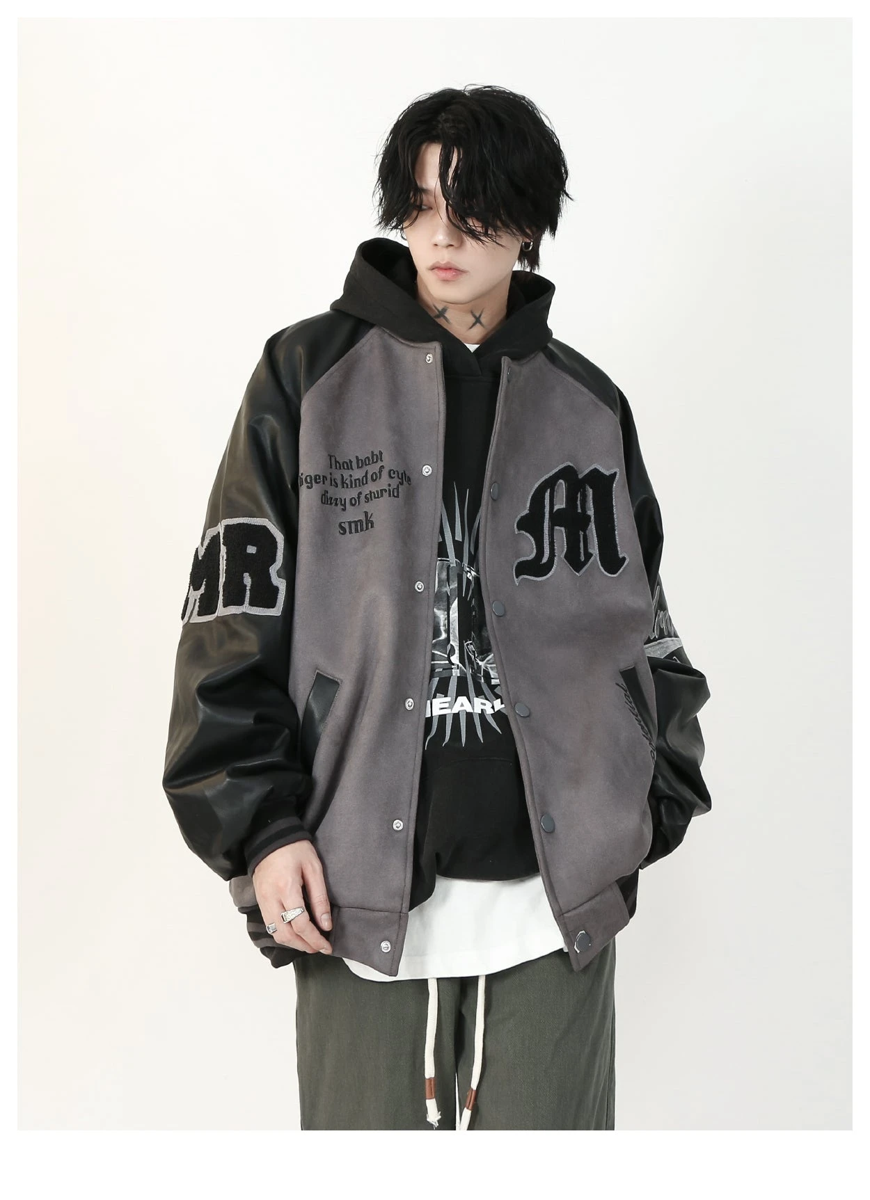 MRNEARLY "1997" Suede Varsity Jacket(Mrnearly 1997 Suede Varsity Jacket) 13 MRNEARLY "1997" Suede Varsity Jacket(Mrnearly 1997 Suede Varsity Jacket) - Image 11