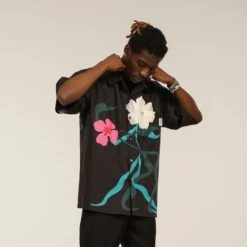 EMPTY REFERENCE "Inflorescence" Button-Up Shirt(Empty Reference Inflorescence Button Up Shirt) -Youth Urban Wear O1CN01ZrEV571h8lCtYMYim 668204233