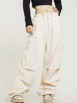 CTB Pleated Baggy Cargo Pants(Ctb Pleated Baggy Cargo Pants)