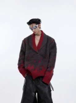 CulturE Contrast Textured V-Neck Sweater(Culture Contrast Textured V Neck Sweater) -Youth Urban Wear O1CN01auJd4n2MtO0mU67qg 2209343059885