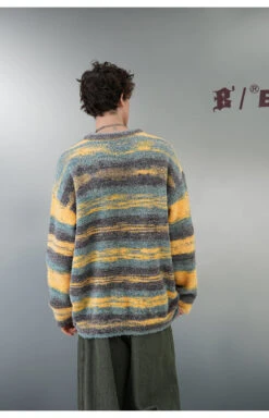 BJHG Contrast Painted Stripe Sweater(Bjhg Contrast Painted Stripe Sweater) -Youth Urban Wear O1CN01bHkcJ41eVG1bsg3Qt 544323876