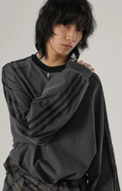 JHYQ Silver Beaded Cross Long Sleeve(Jhyq Silver Beaded Cross Long Sleeve) -Youth Urban Wear O1CN01bSO4S525Ads95OSUP 2213986157486