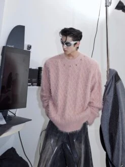 CulturE Studded Collar Sweater(Culture Studded Collar Sweater) -Youth Urban Wear O1CN01bqKYF82MtNz839yL1 2209343059885