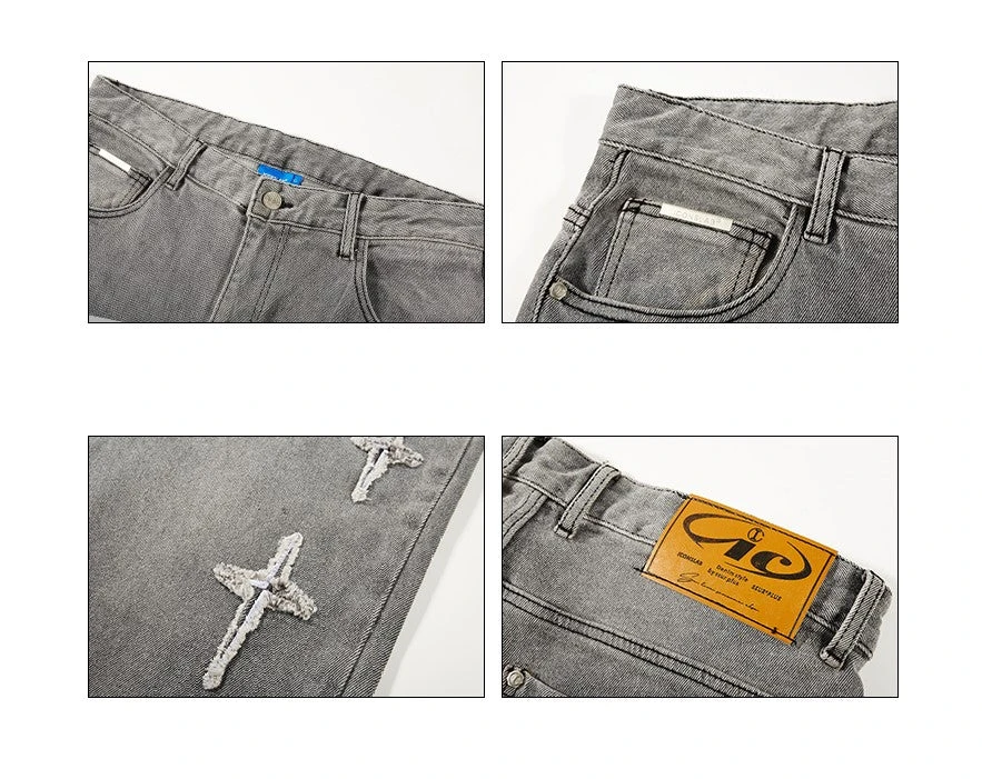 ICONSLAB Textured Spike Denim Jeans(Iconslab Textured Spike Denim Jeans) 17 ICONSLAB Textured Spike Denim Jeans(Iconslab Textured Spike Denim Jeans) - Image 15