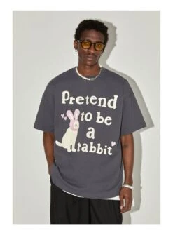 EMPTY REFERENCE "Pretend To Be A Rabbit" Tee(Empty Reference Pretend To Be A Rabbit Tee) -Youth Urban Wear O1CN01c1al3m1h8lIVejwrK 668204233
