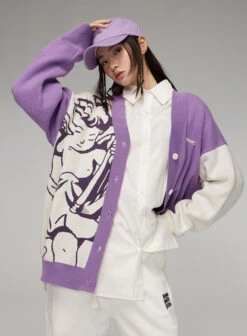 ICONSLAB "Singing Angel" Cardigan(Iconslab Singing Angel Cardigan) -Youth Urban Wear O1CN01cBtNnc1fQ37ZJjF72 2209662684000