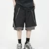MRNEARLY Layered Zip Shorts(Mrnearly Layered Zip Shorts) 1 MRNEARLY Layered Zip Shorts(Mrnearly Layered Zip Shorts) -Youth Urban Wear O1CN01cOrnB01VQpf2QDL5p 2434502648