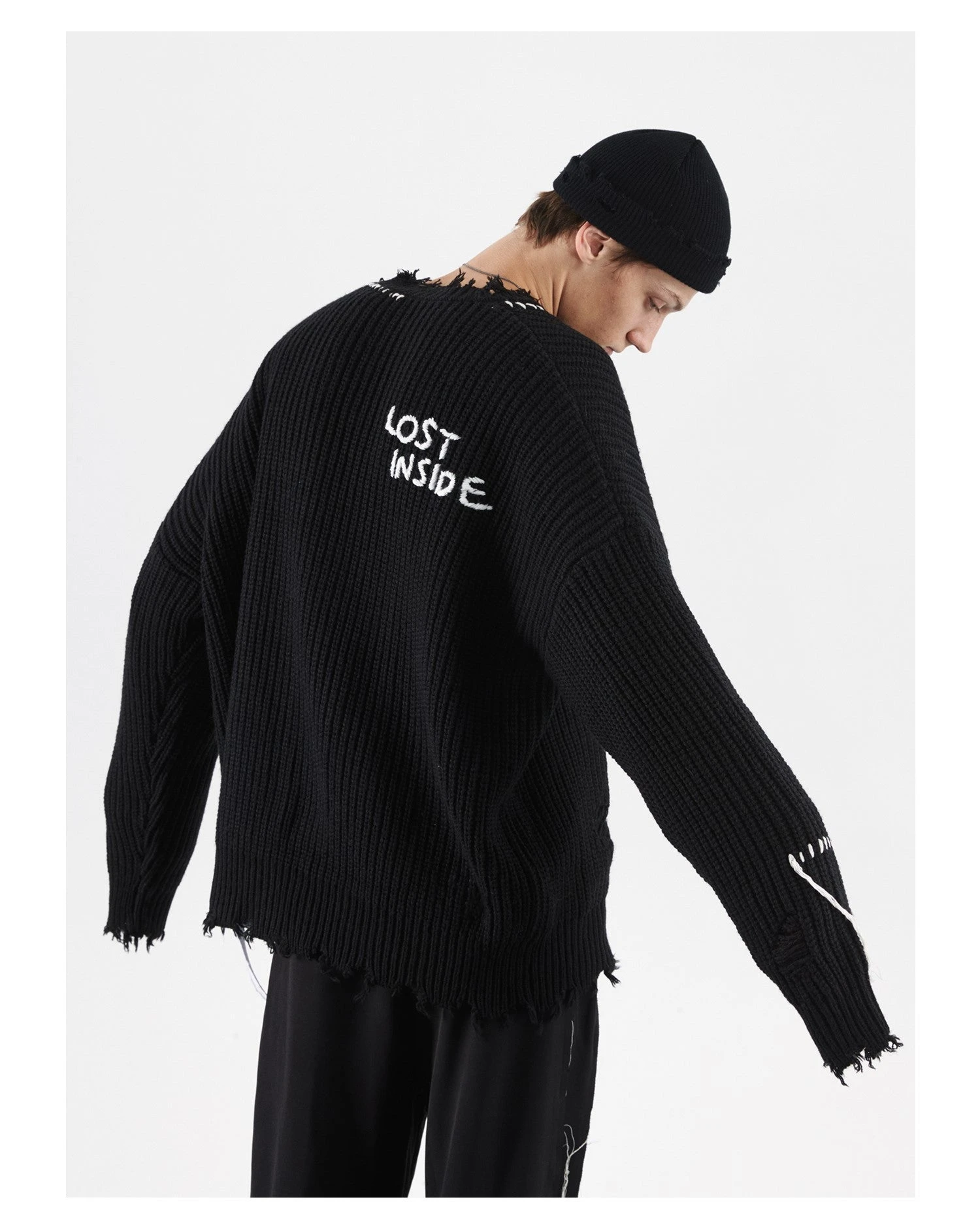 PCLP "Lost Inside" Distressed Knit Sweater(Pclp Lost Inside Distressed Knit Sweater) 3 PCLP "Lost Inside" Distressed Knit Sweater(Pclp Lost Inside Distressed Knit Sweater)