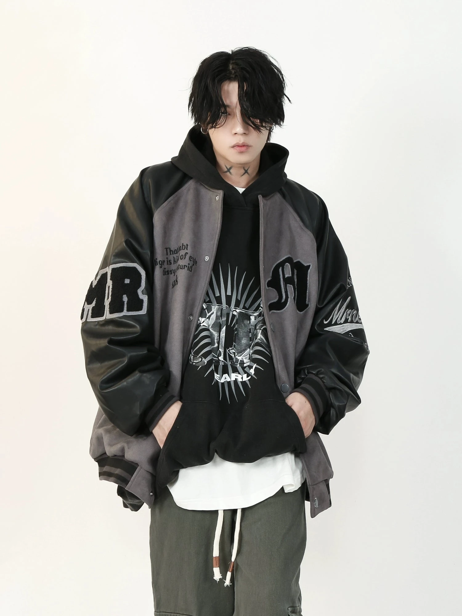 MRNEARLY "1997" Suede Varsity Jacket(Mrnearly 1997 Suede Varsity Jacket) 4 MRNEARLY "1997" Suede Varsity Jacket(Mrnearly 1997 Suede Varsity Jacket) - Image 2