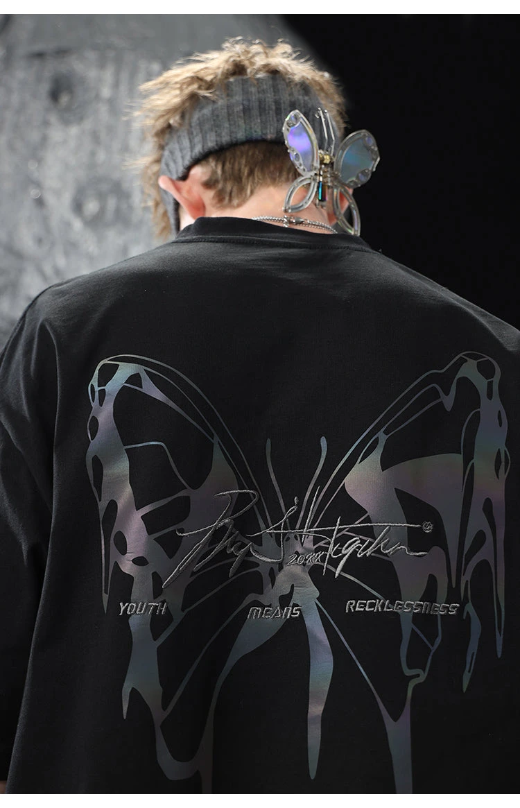 BJHG 3M Reflective Butterfly Tee(Bjhg 3m Reflective Butterfly Tee) 16 BJHG 3M Reflective Butterfly Tee(Bjhg 3m Reflective Butterfly Tee) - Image 14