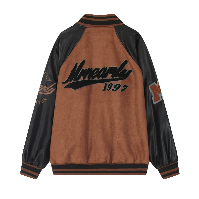MRNEARLY "1997" Suede Varsity Jacket(Mrnearly 1997 Suede Varsity Jacket) 6 MRNEARLY "1997" Suede Varsity Jacket(Mrnearly 1997 Suede Varsity Jacket) - Image 4