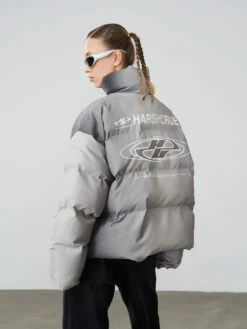 HARSH And CRUEL Silver-Tone Puffer Jacket(Harsh And Cruel Silver Tone Puffer Jacket) -Youth Urban Wear O1CN01dbW7Uy2ITV8zwy8yv 2139609287