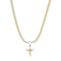 HEIMA Two-Tone Cross Necklace(Heima Two Tone Cross Necklace) -Youth Urban Wear O1CN01duh7W91cLyg8RqKZB 2206723823585