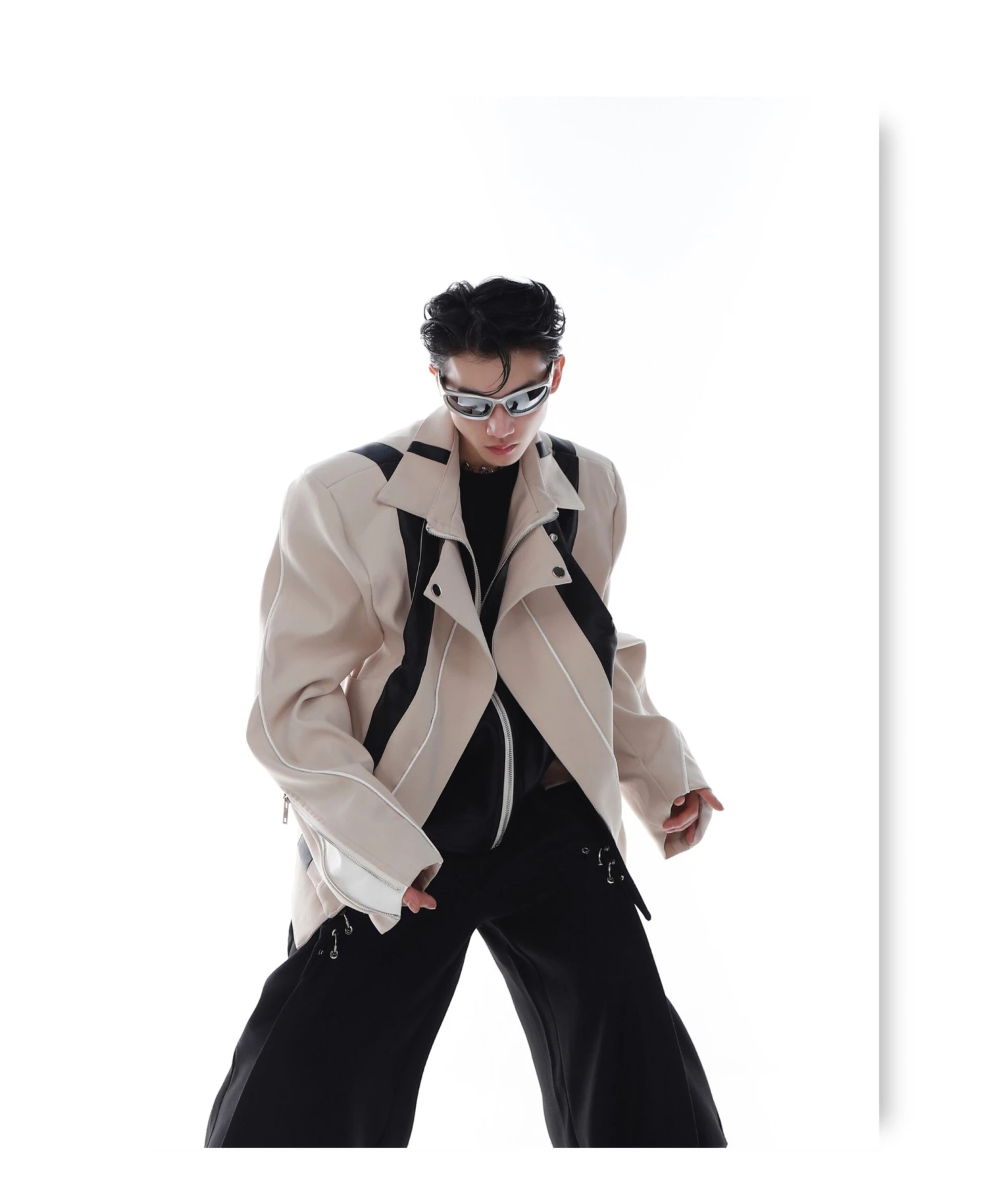 CulturE Spliced Biker Jacket(Culture Spliced Biker Jacket) 14 CulturE Spliced Biker Jacket(Culture Spliced Biker Jacket) - Image 12