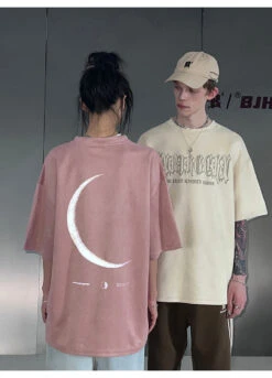 BJHG 3M Reflective Crescent Moon Tee(Bjhg 3m Reflective Crescent Moon Tee) -Youth Urban Wear O1CN01eC9JEa1eVFyoHCvJa 544323876
