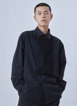 PCLP Deconstructed Long Sleeve Polo(Pclp Deconstructed Long Sleeve Polo)