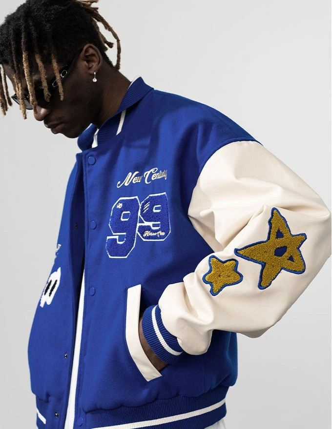 HARSH And CRUEL "Clouded" Varsity Jacket(Harsh And Cruel Clouded Varsity Jacket) 4 HARSH And CRUEL "Clouded" Varsity Jacket(Harsh And Cruel Clouded Varsity Jacket) - Image 2