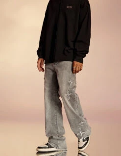 ICONSLAB Textured Spike Denim Jeans(Iconslab Textured Spike Denim Jeans) 24 ICONSLAB Textured Spike Denim Jeans(Iconslab Textured Spike Denim Jeans) -Youth Urban Wear O1CN01eXonnA1fQ3AVkCT9G 2209662684000