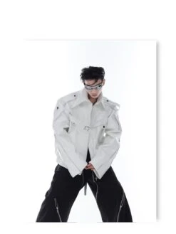 CulturE Pin-Buckle Biker Jacket(Culture Pin Buckle Biker Jacket) -Youth Urban Wear O1CN01ejH8vG2MtNuw4u9zZ 2209343059885