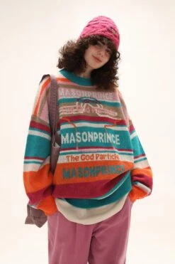 MASONPRINCE Multi Color Alpaca Knit Sweater(Masonprince Multi Color Alpaca Knit Sweater) -Youth Urban Wear O1CN01etp8U31aTBfOBqINI 1716103330