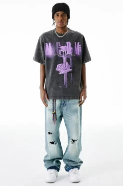 MEDM Vintage Washed "Sword & Rose" Tee(Medm Vintage Washed Sword Rose Tee) -Youth Urban Wear O1CN01fO4aKl23XseWK4vHW 732787266