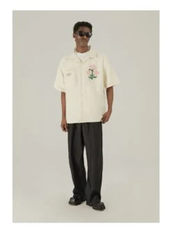 EMPTY REFERENCE Off-White Button-Up Shirt(Empty Reference Off White Button Up Shirt) -Youth Urban Wear O1CN01fPLDEf1h8lI9zduiy 668204233