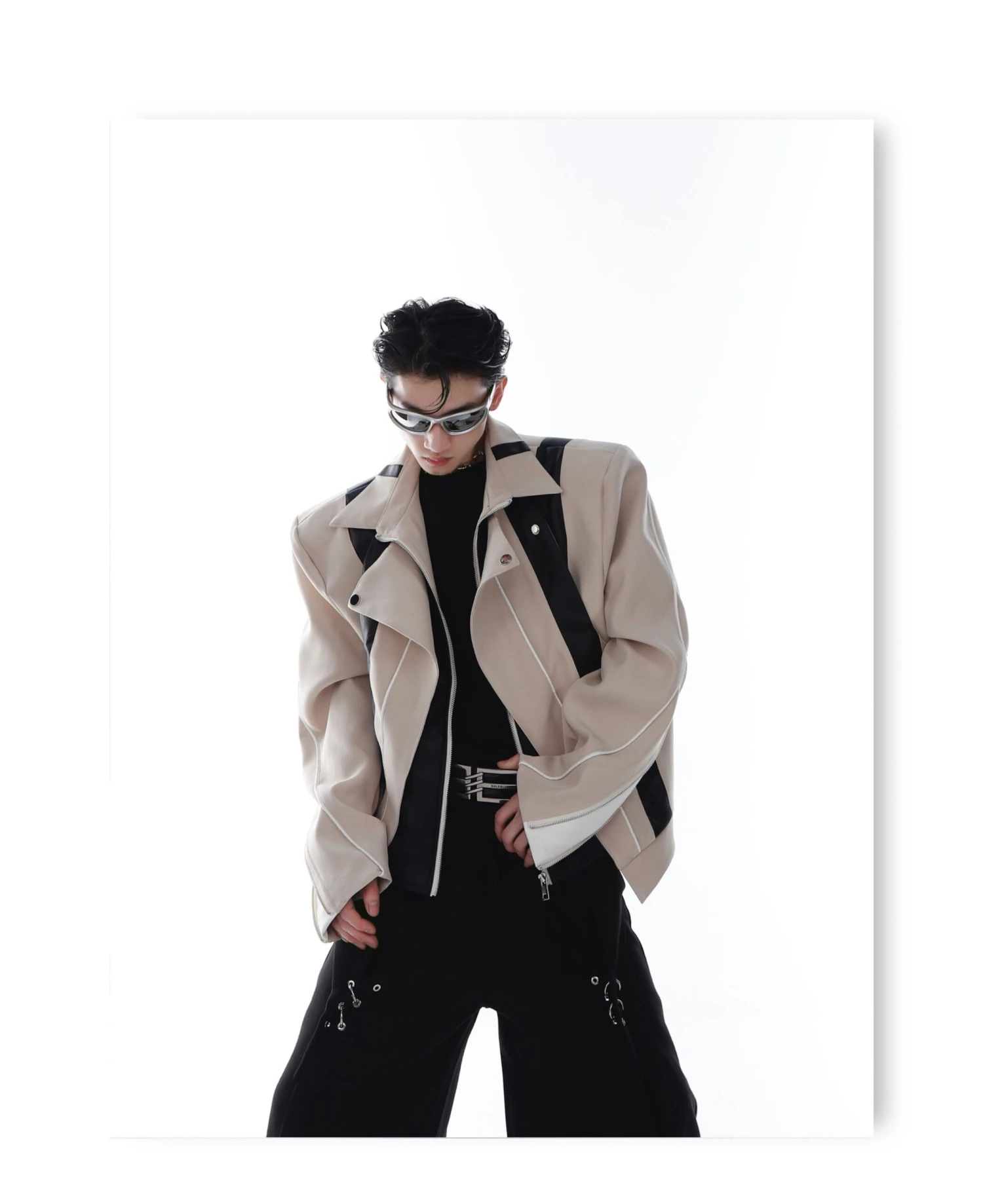 CulturE Spliced Biker Jacket(Culture Spliced Biker Jacket) 8 CulturE Spliced Biker Jacket(Culture Spliced Biker Jacket) - Image 6