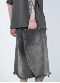 WLNEXT Vintage Raw Edge Denim Shorts(Wlnext Vintage Raw Edge Denim Shorts) -Youth Urban Wear O1CN01fclF0O1r3Op7IJV7n 1124265575