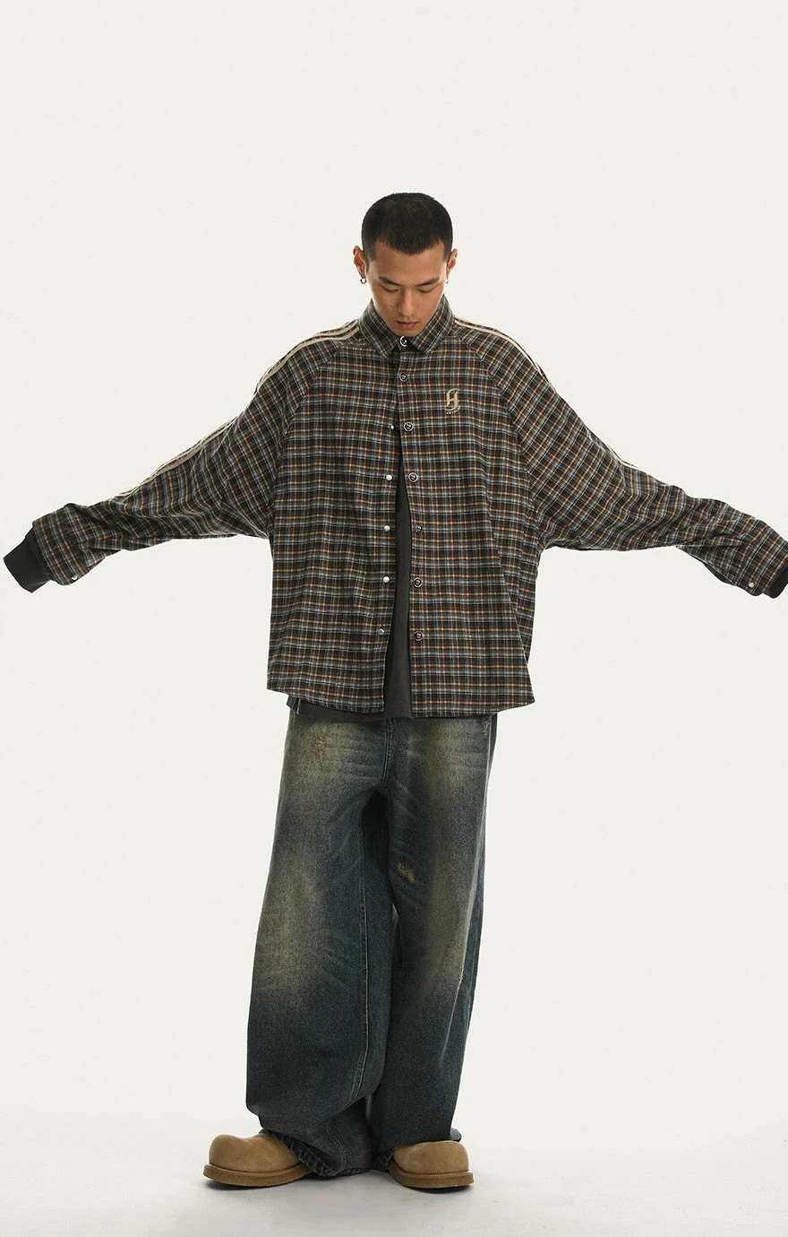 JHYQ Retro Striped Flannel(Jhyq Retro Striped Flannel) 10 JHYQ Retro Striped Flannel(Jhyq Retro Striped Flannel) - Image 8