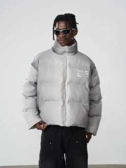 HARSH And CRUEL Silver-Tone Puffer Jacket(Harsh And Cruel Silver Tone Puffer Jacket) -Youth Urban Wear O1CN01hxQN4I2ITV916eiRy 2139609287 1