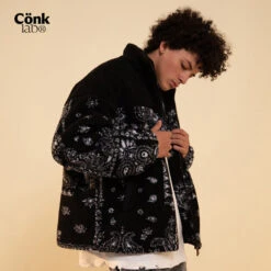 CONKLAB Bandana Fleece Jacket(Conklab Bandana Fleece Jacket) -Youth Urban Wear O1CN01jAXBHh1tmOzgEfjDz 2200813915944