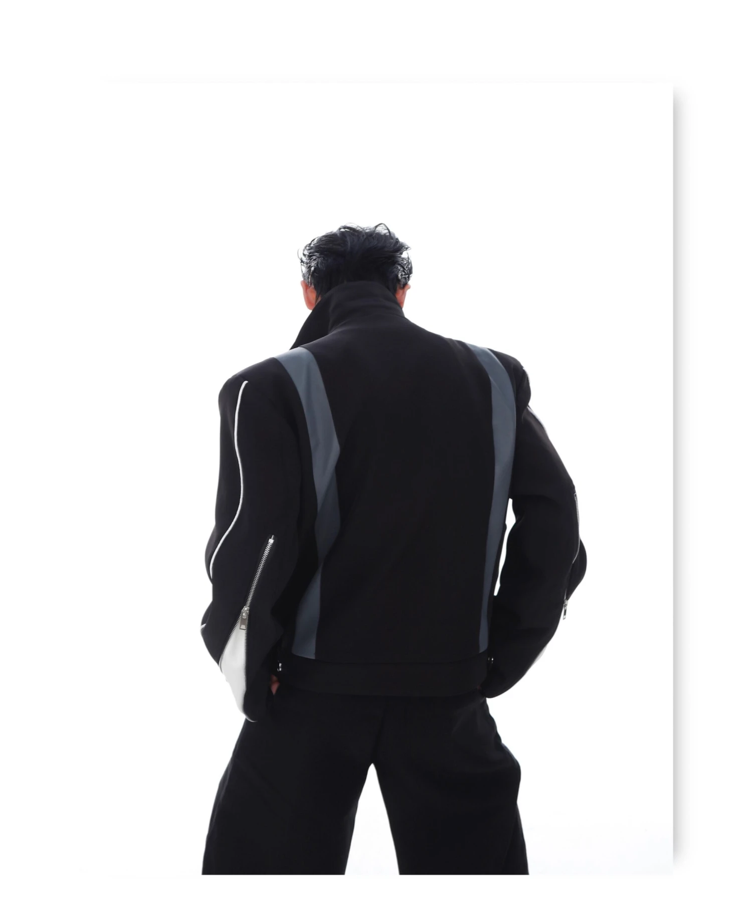 CulturE Spliced Biker Jacket(Culture Spliced Biker Jacket) 12 CulturE Spliced Biker Jacket(Culture Spliced Biker Jacket) - Image 10