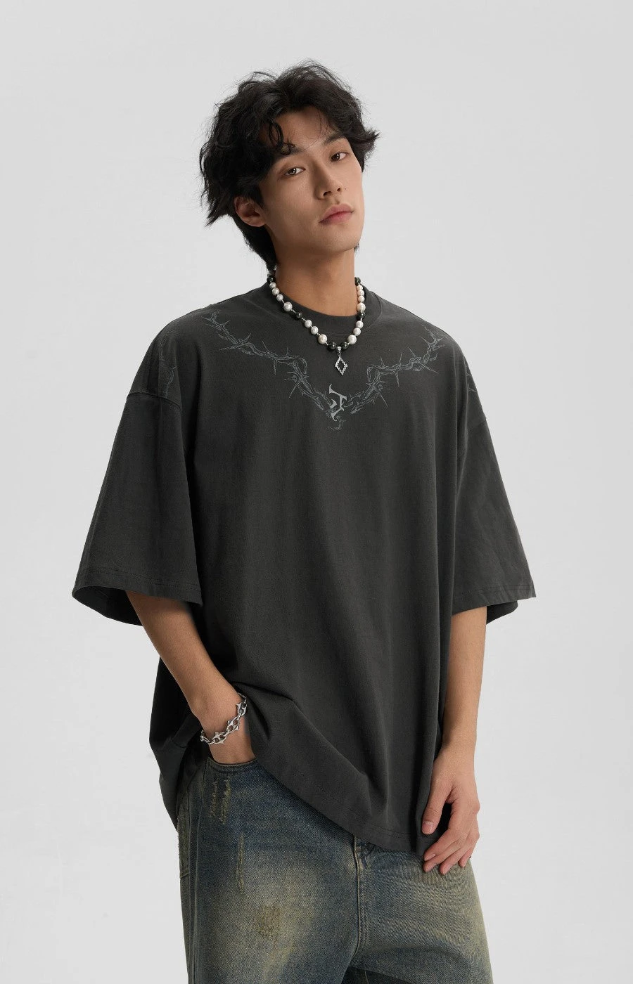 JHYQ Thorn Collar Tee(Jhyq Thorn Collar Tee) 5 JHYQ Thorn Collar Tee(Jhyq Thorn Collar Tee) - Image 3