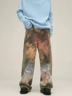 HJK Exclusive Oil Painted Jeans(Hjk Exclusive Oil Painted Jeans)