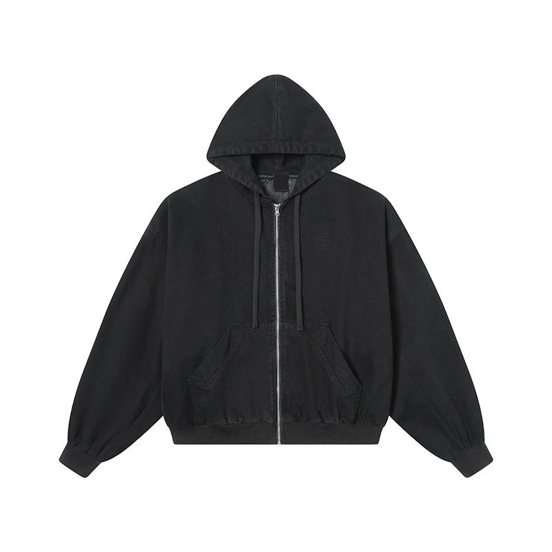 MRNEARLY Vintage Washed Embroidered Silohuette Zip Jacket(Mrnearly Vintage Washed Embroidered Silohuette Zip Jacket) 13 MRNEARLY Vintage Washed Embroidered Silohuette Zip Jacket(Mrnearly Vintage Washed Embroidered Silohuette Zip Jacket) - Image 11