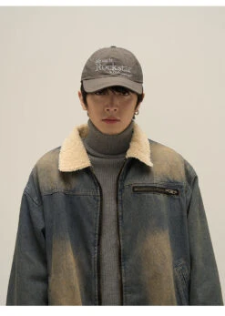 Faux Fur-Lined Faded Denim Jacket(Faux Fur Lined Faded Denim Jacket) -Youth Urban Wear O1CN01lrJ5y61r3OxkOh9cz 1124265575