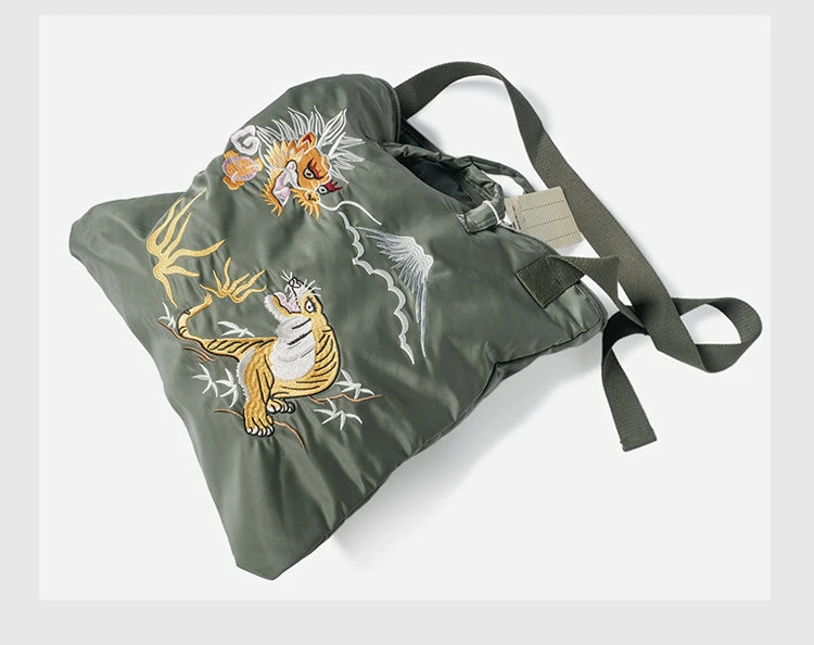 Vintage Style "Yokosuka" Embroidered Nylon Bag(Vintage Style Yokosuka Embroidered Nylon Bag) 12 Vintage Style "Yokosuka" Embroidered Nylon Bag(Vintage Style Yokosuka Embroidered Nylon Bag) - Image 10