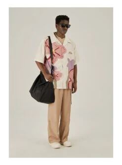 EMPTY REFERENCE Loose Floral Print Button-Up Shirt(Empty Reference Loose Floral Print Button Up Shirt) -Youth Urban Wear O1CN01niHxW81h8lHyzPzJg 668204233