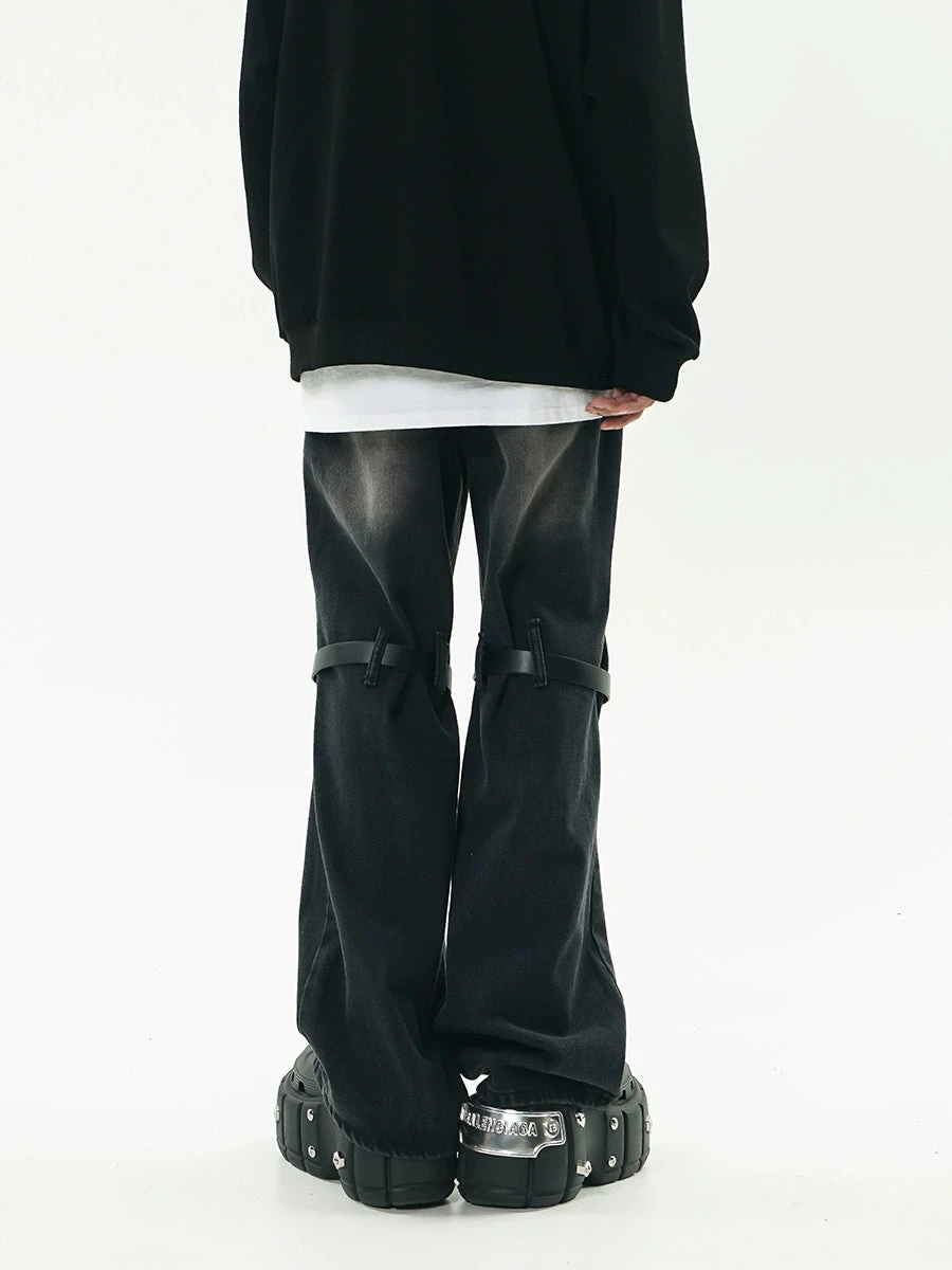 GCINIM Faded Buckle-Knee Jeans(Gcinim Faded Buckle Knee Jeans) 5 GCINIM Faded Buckle-Knee Jeans(Gcinim Faded Buckle Knee Jeans) - Image 3